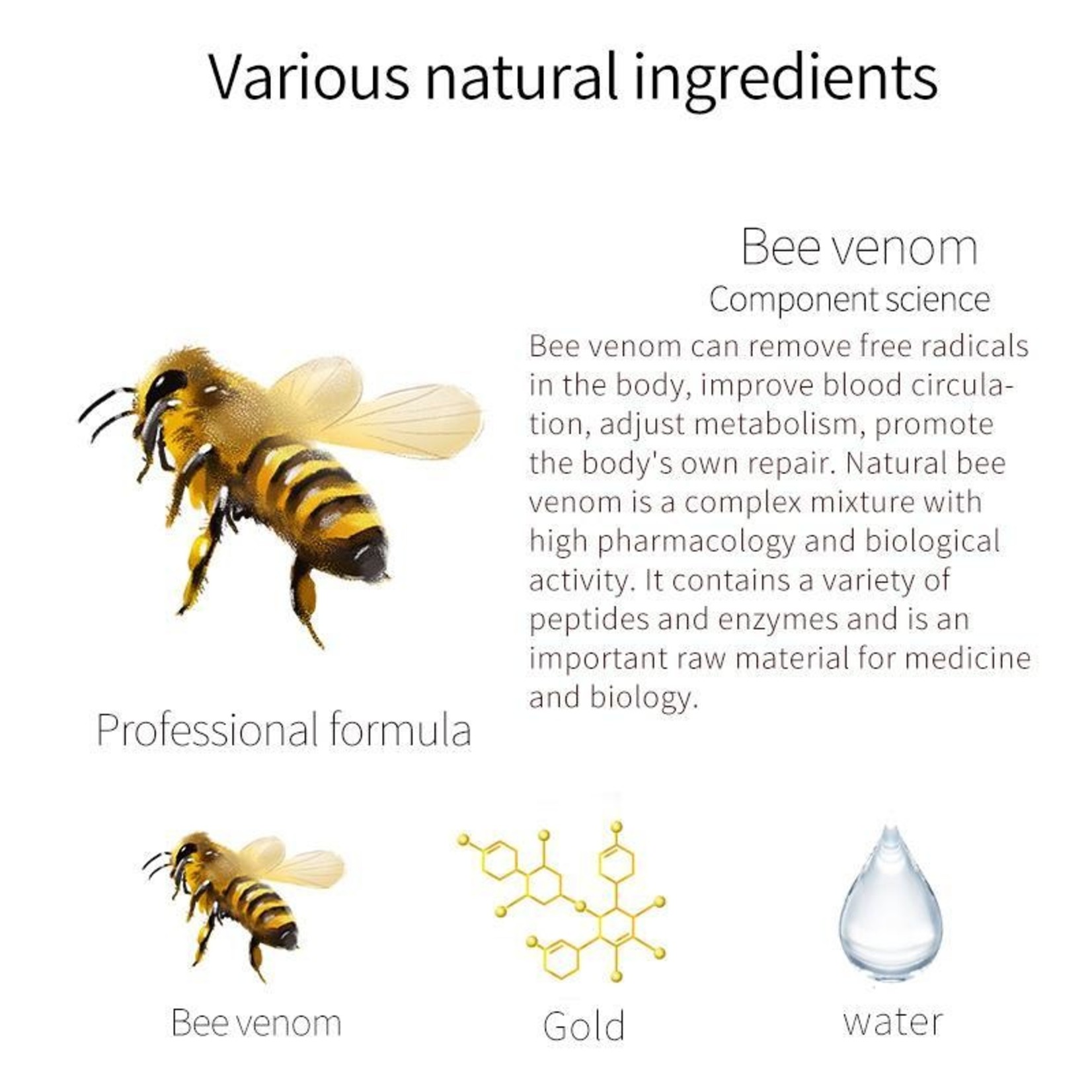 MITOMO Bee Venom + Gold  Sensitive Skin Essence Mask