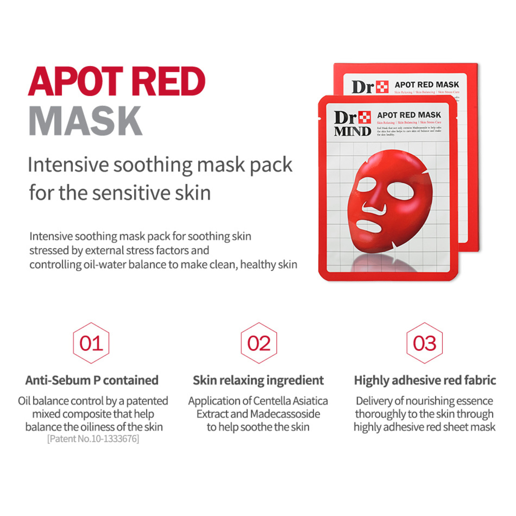 Dr.MIND APOT Red Mask