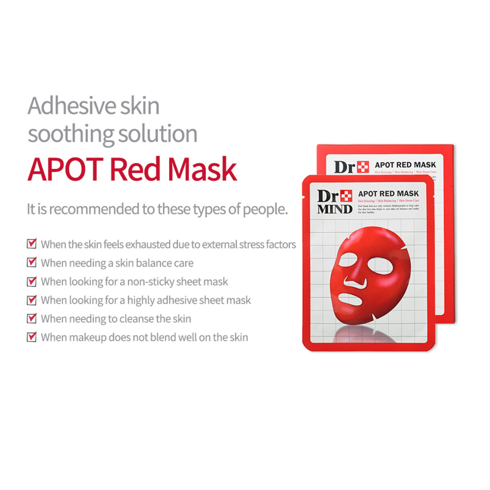 Dr.MIND APOT Red Mask