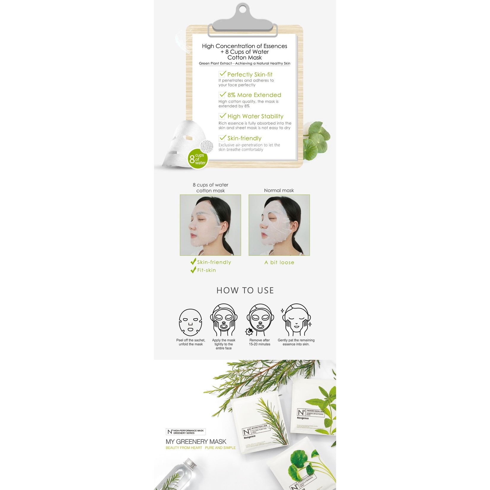 Neogence N3 Centella Renewing Mask