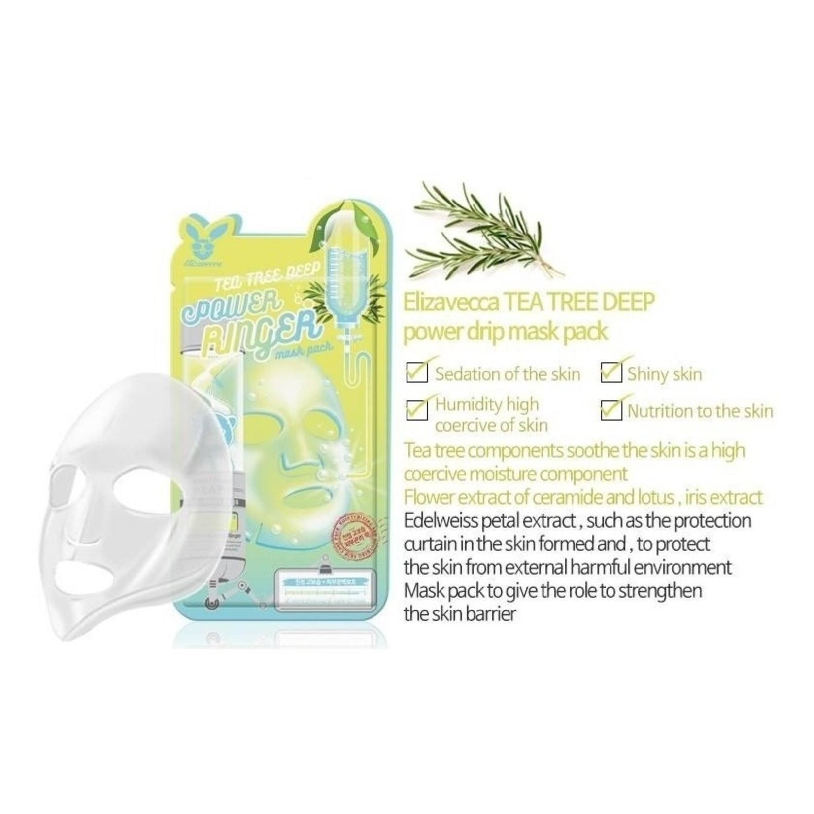 Elizavecca Tea Tree Deep Power Ringer Mask