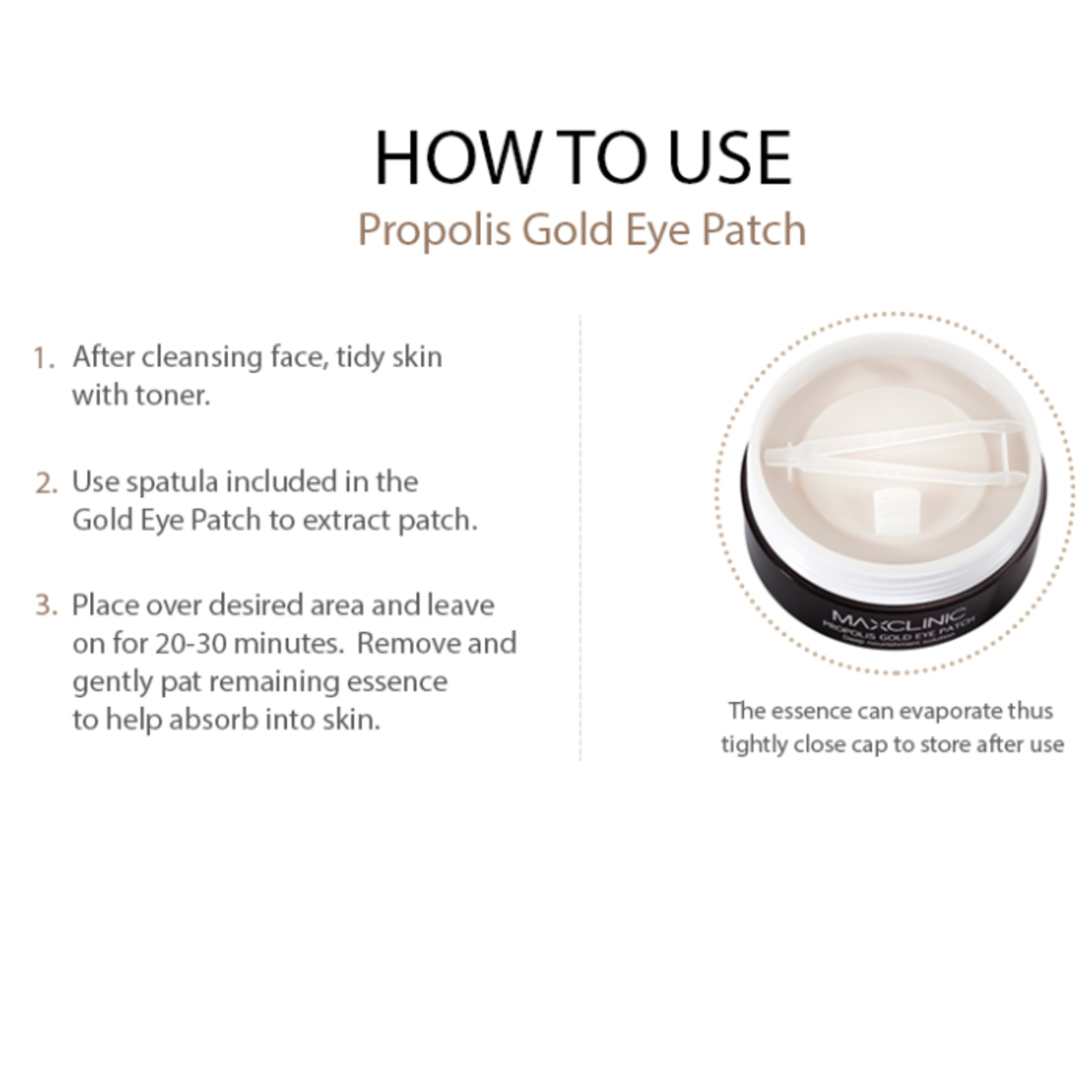 MAXCLINIC Propolis Gold Augenpads