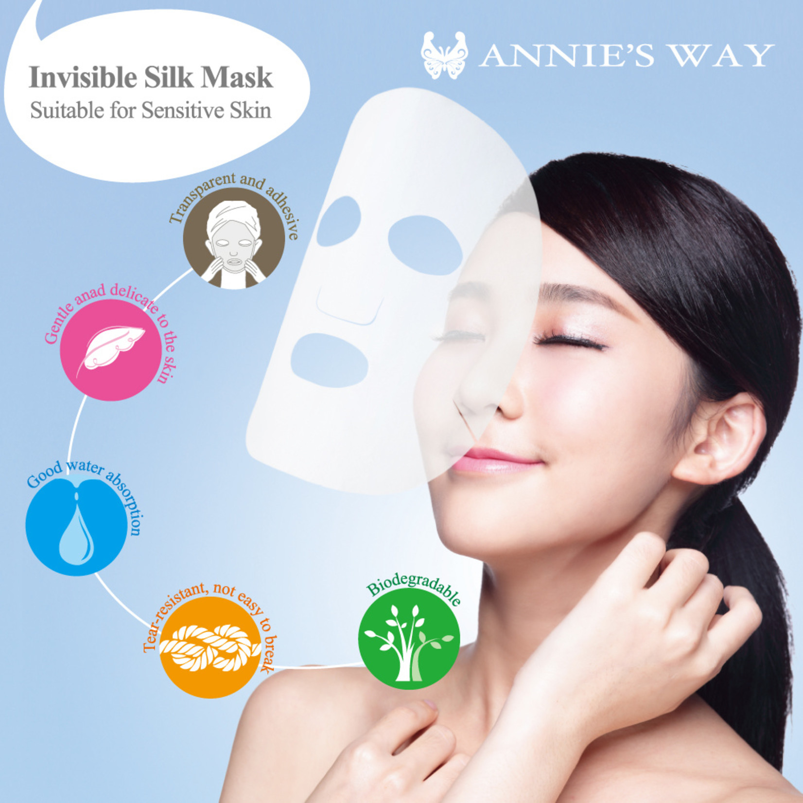 Annie's Way Bubble Tea Silk Mask  Probierset (4 Stk)