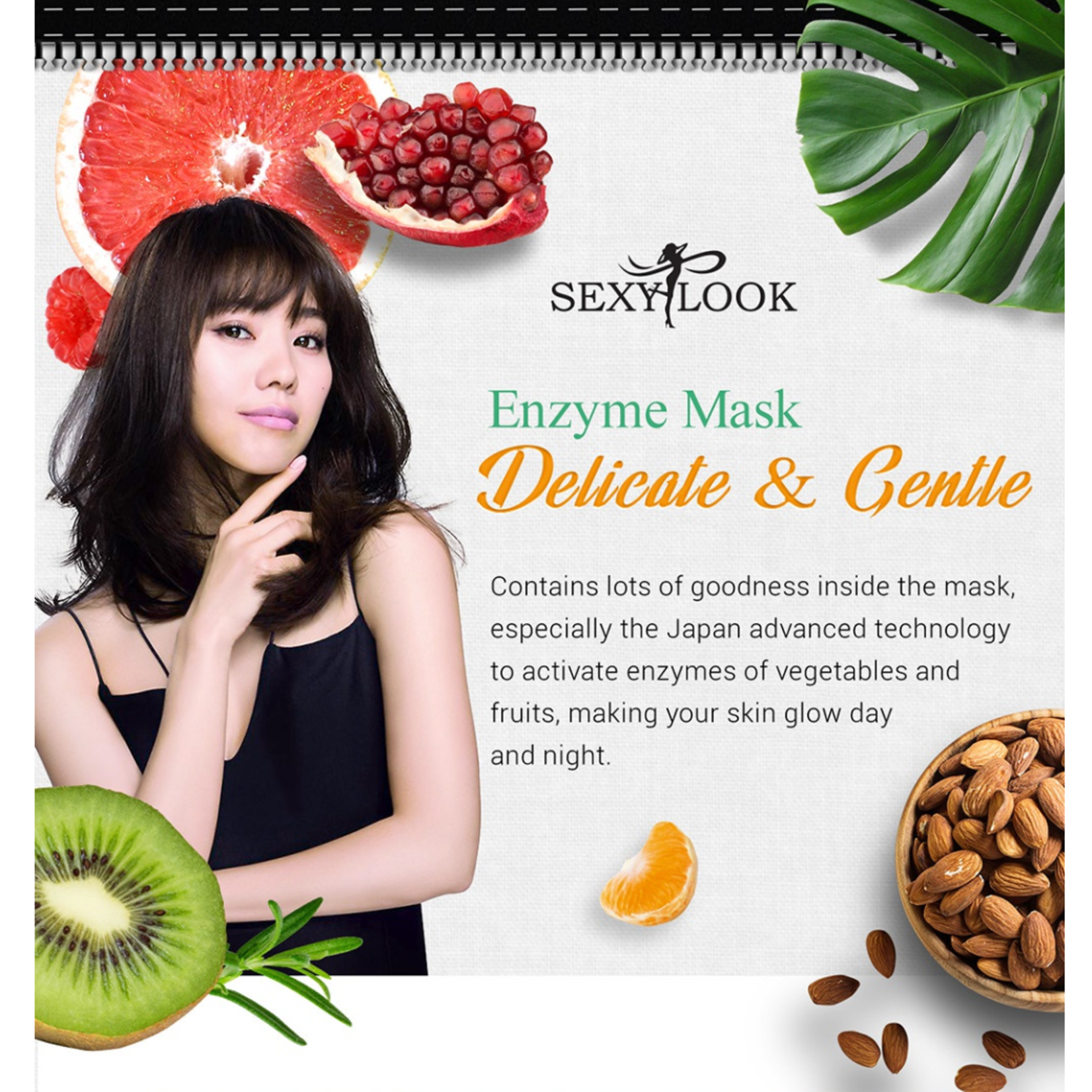 SEXYLOOK Enzyme Facial Mask Probierset (6 Stk)