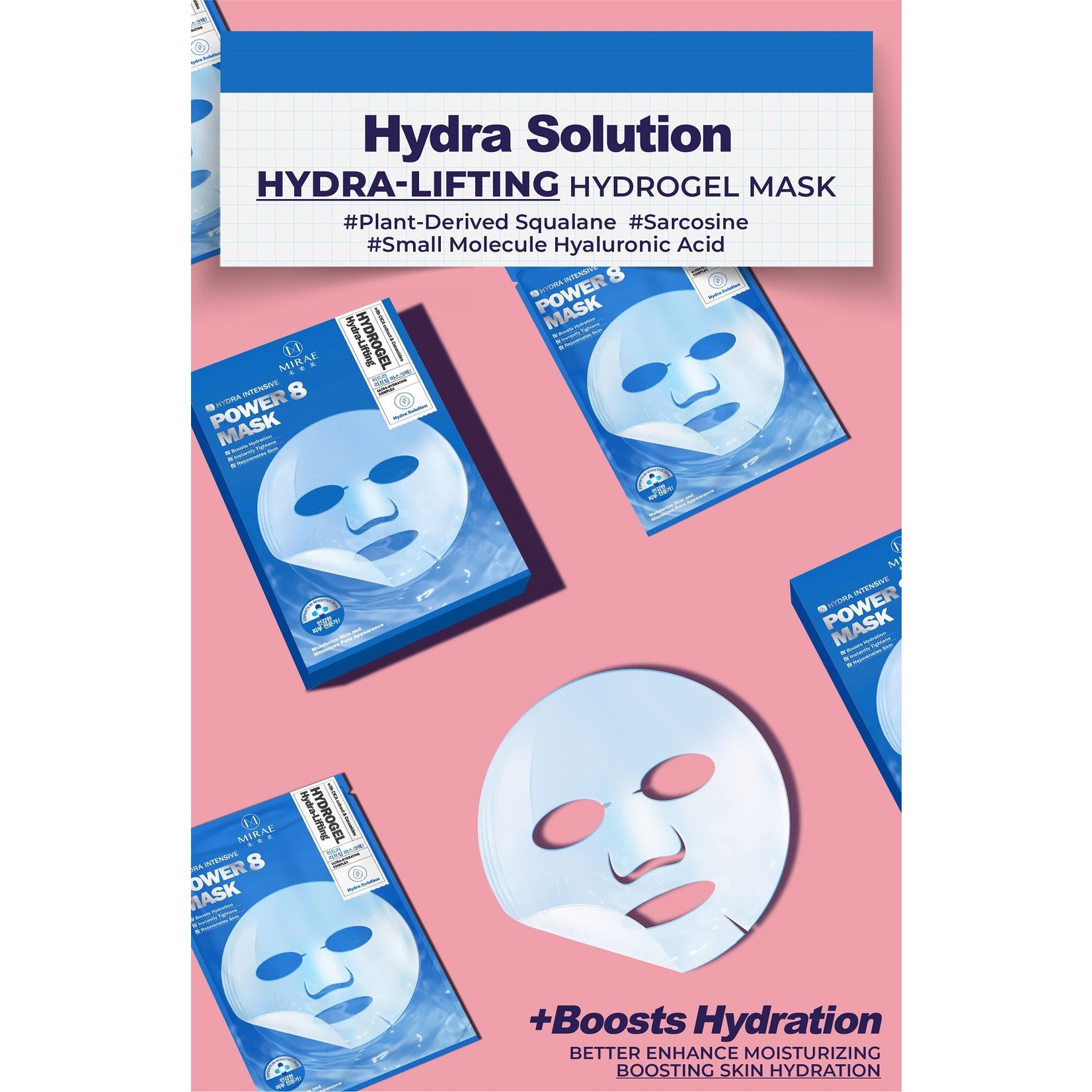 Power 8 Hydrogel Mask Probierset (3 Stk)