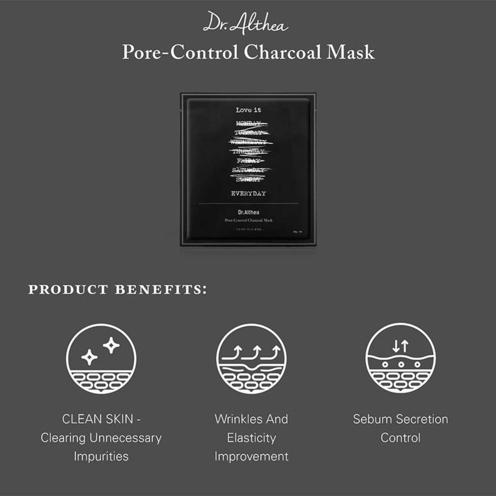 Dr. Althea Charcoal Ampoule Sheet Mask Trial Mix (2 pcs)