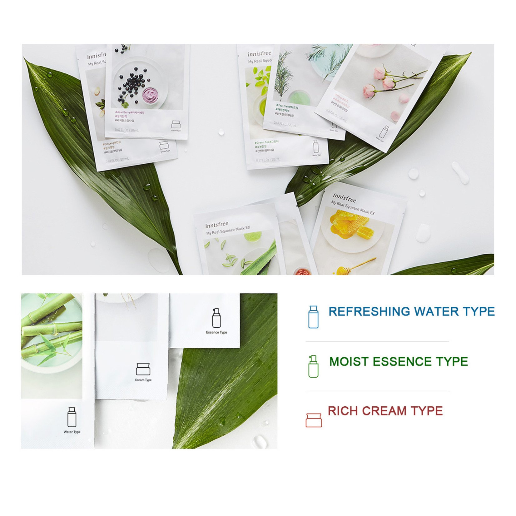innisfree My Real Squeeze Mask Probierset (12 Stk)