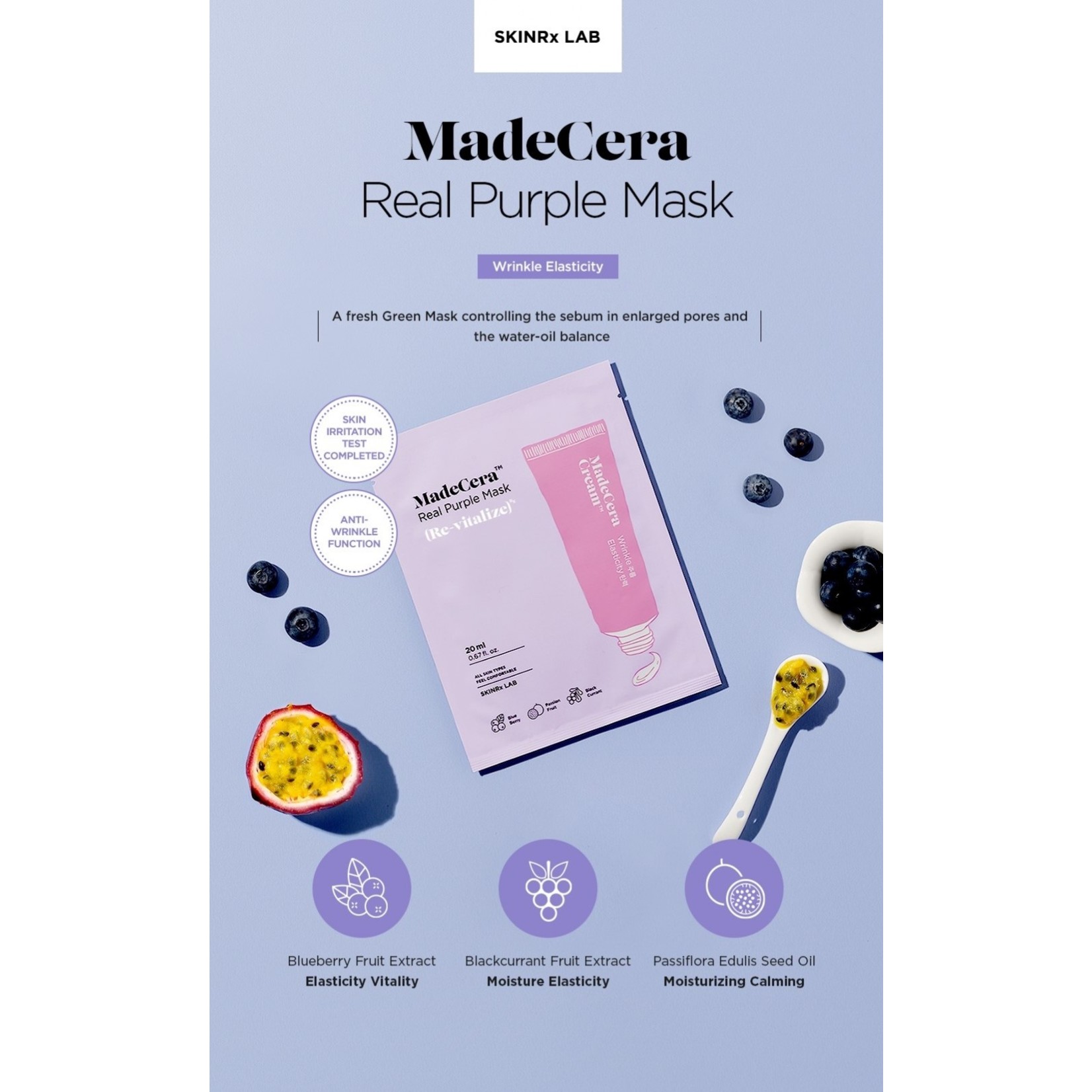 SKINRx LAB MadeCera Real Purple Mask