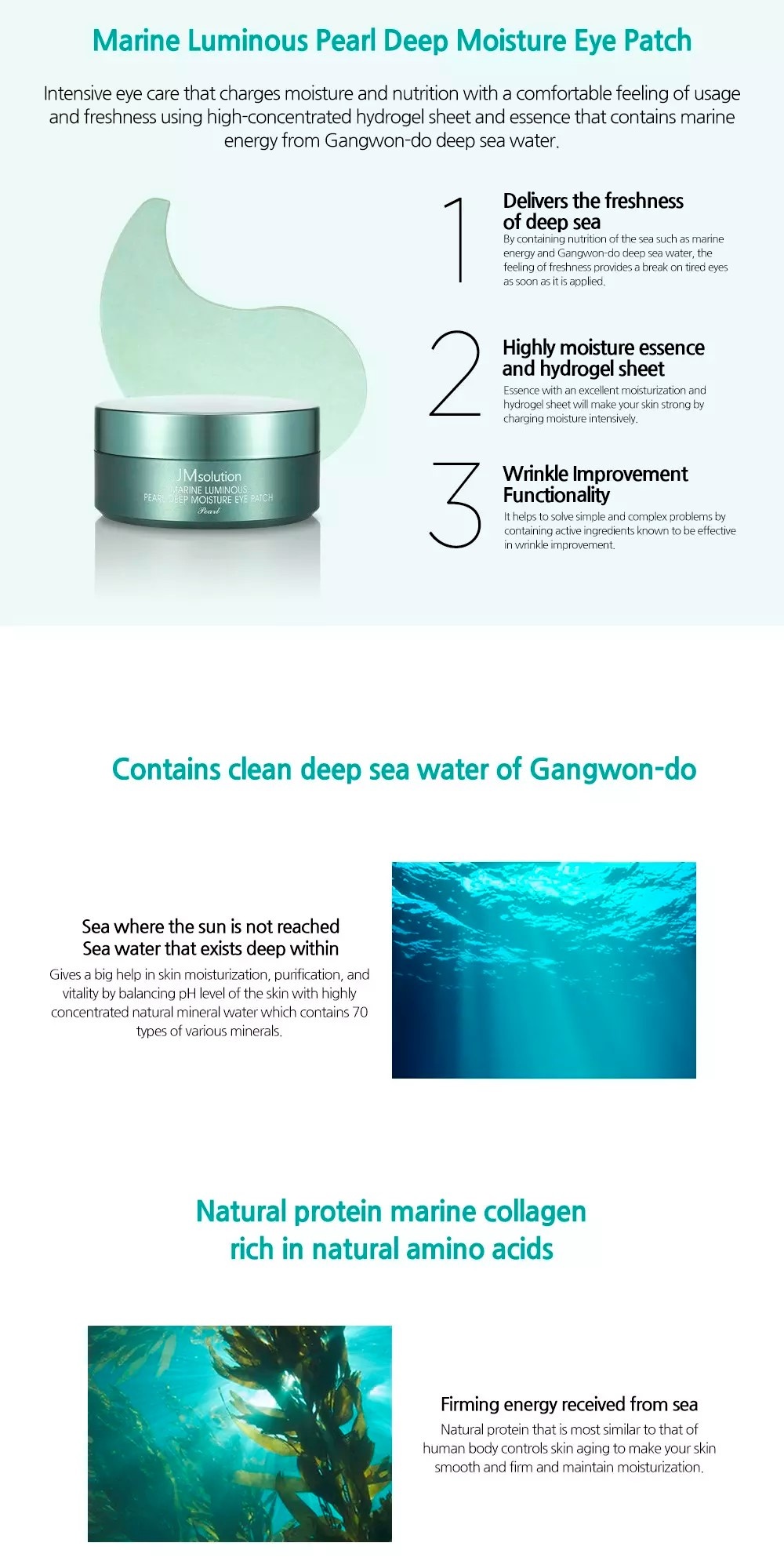 jm solution marine luminous eye patch