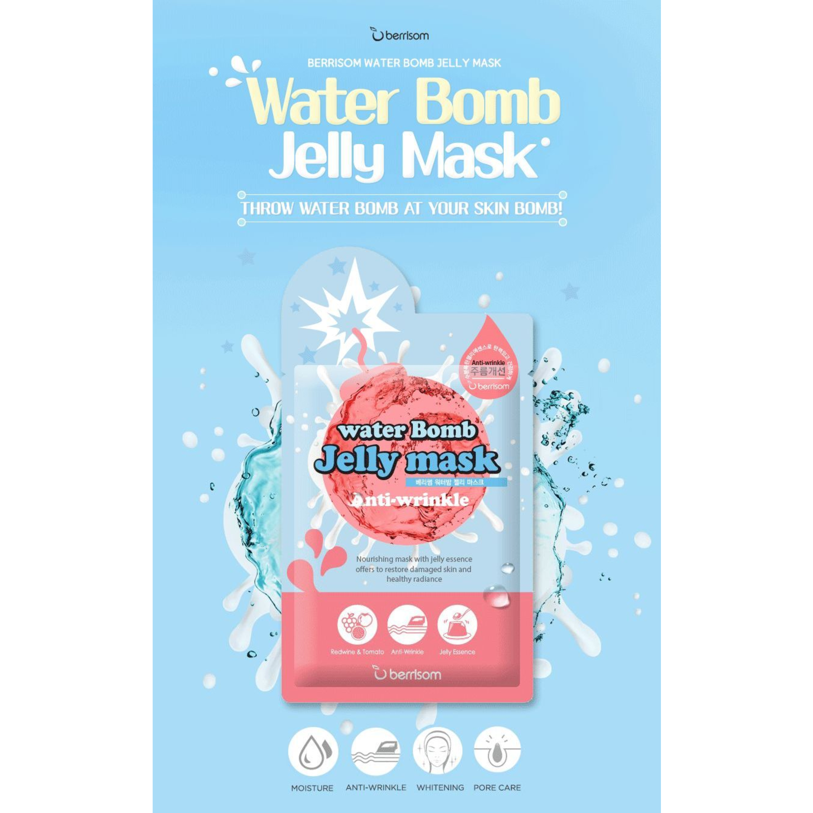 berrisom Water Bomb Jelly Mask - Anti-Falten