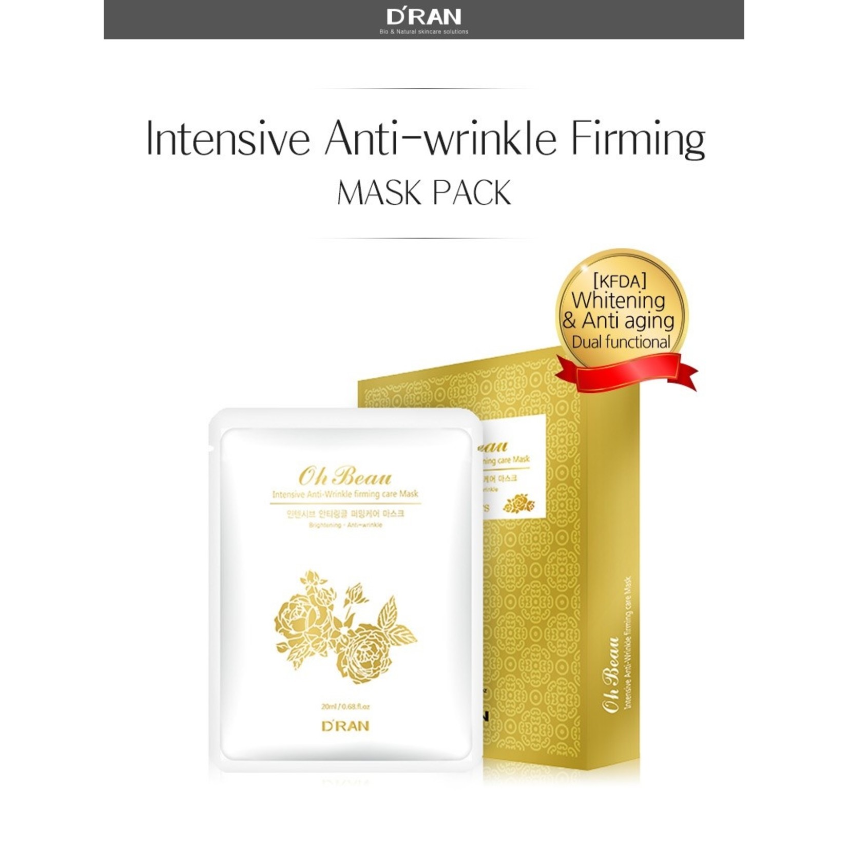 D'RAN Oh Beau Intensive Anti-Wrinkle Firming Care Mask