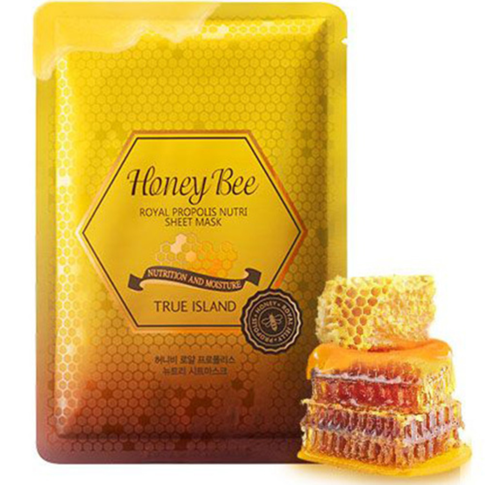 Hope Girl True Island Honey Bee Royal Propolis Nutri Sheet Mask