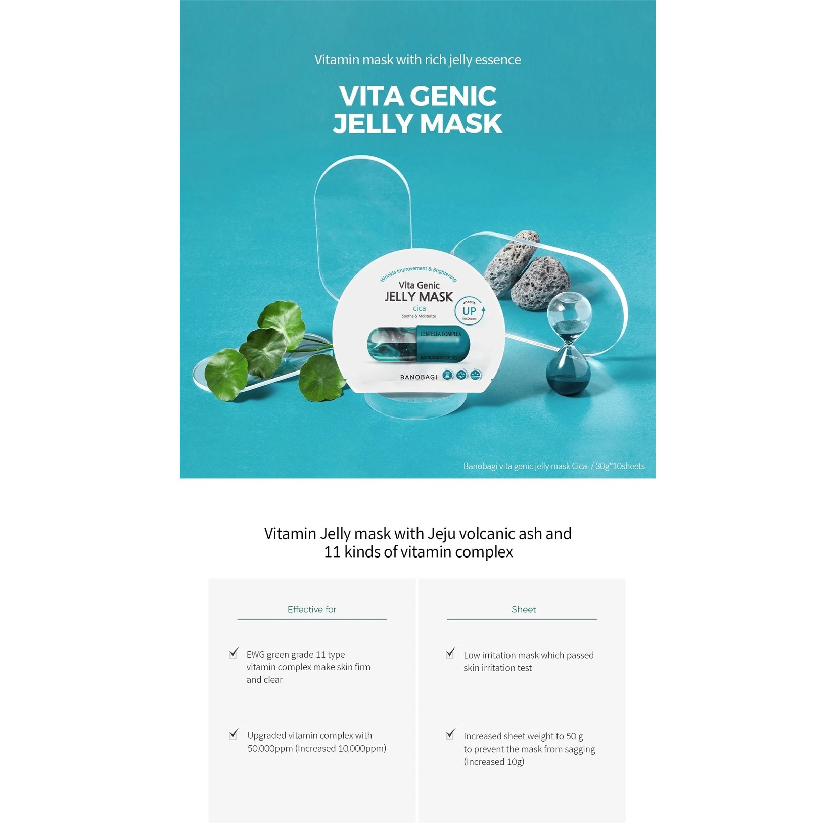 BANOBAGI Vita Genic Jelly Mask Cica