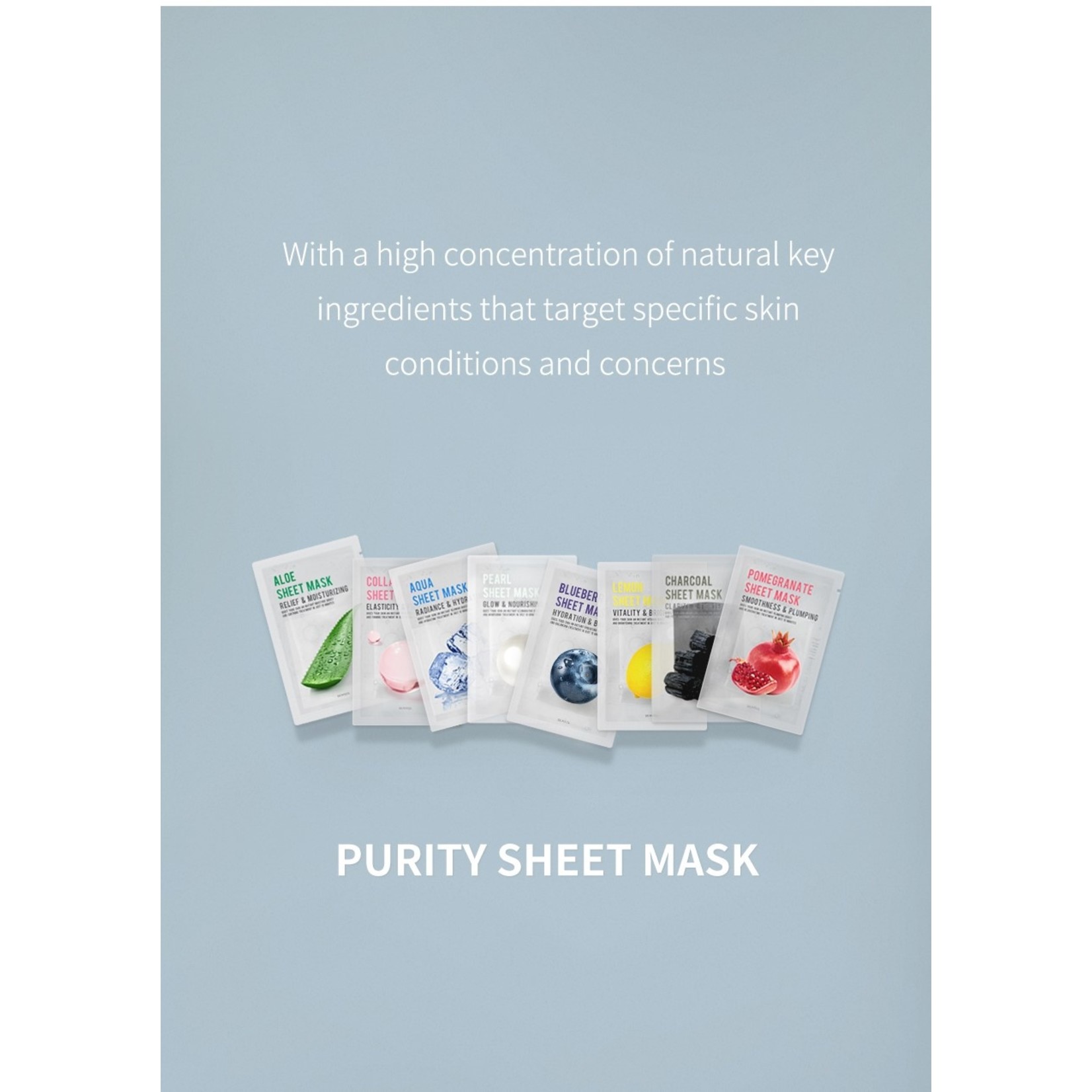 Purity Sheet Mask Mix Pack (8 pcs)