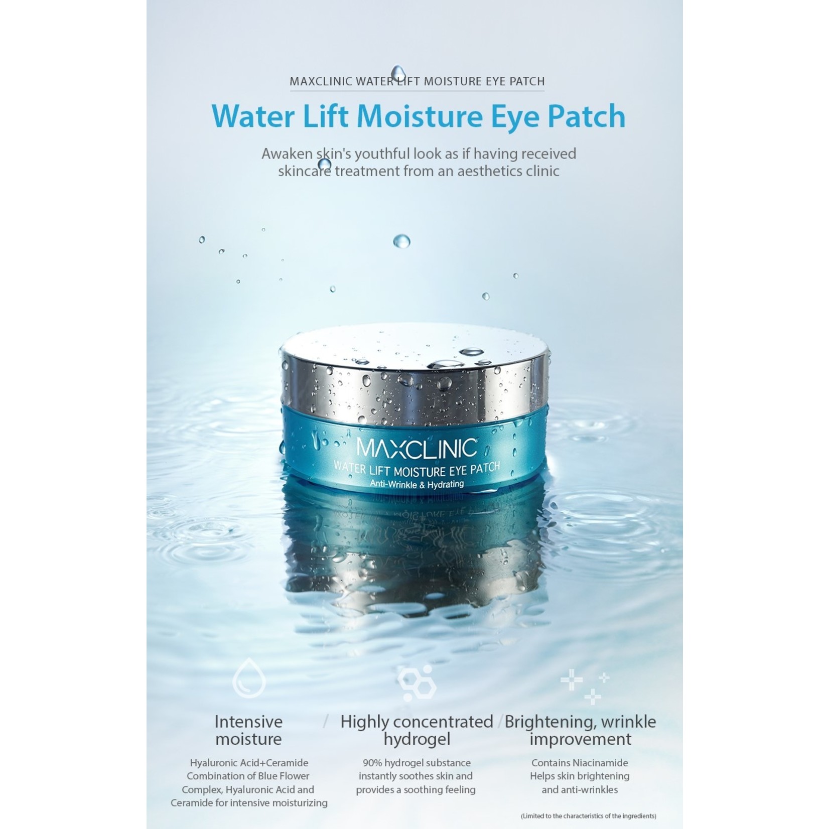 MAXCLINIC Water Lift Moisture Eye Patch