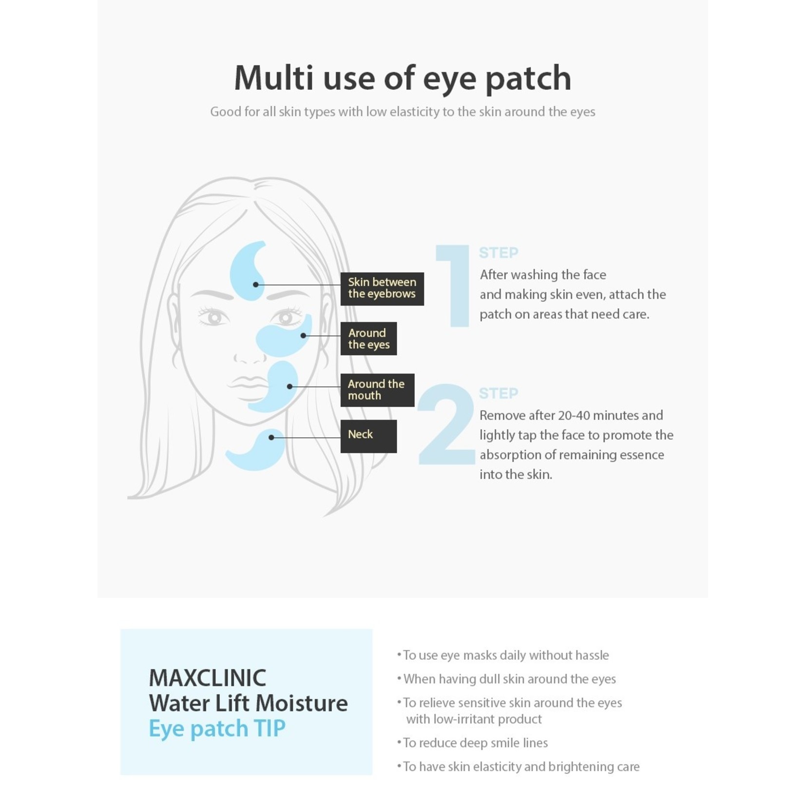 MAXCLINIC Water Lift Moisture Eye Patch