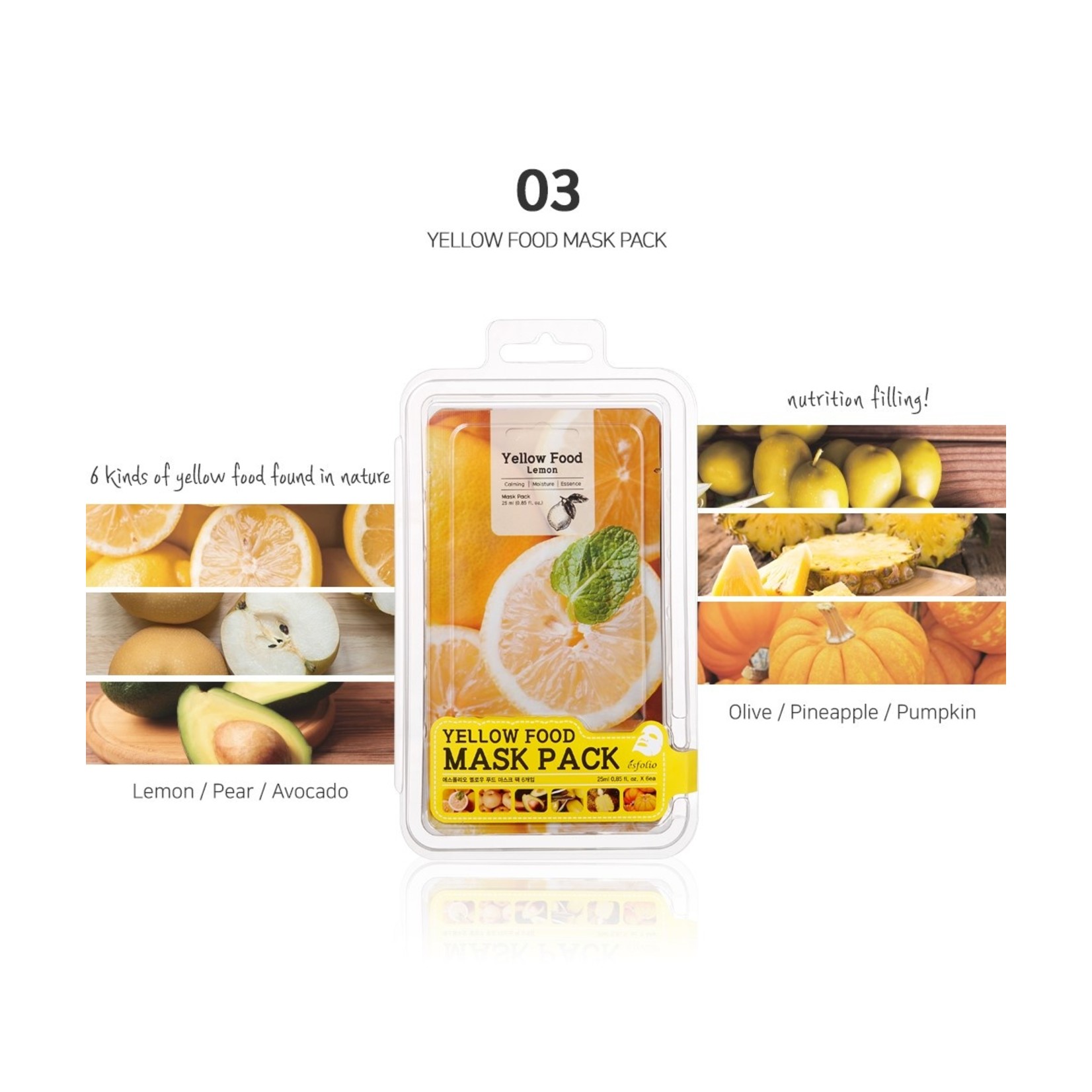 esfolio Yellow Food Pear Mask