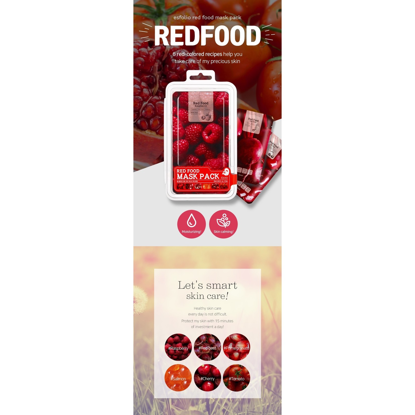 esfolio Red  Food  Red Beet  Mask