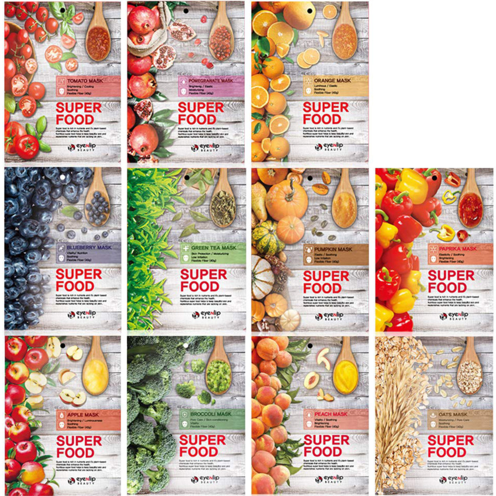 Super Food Mask  (11 pcs)