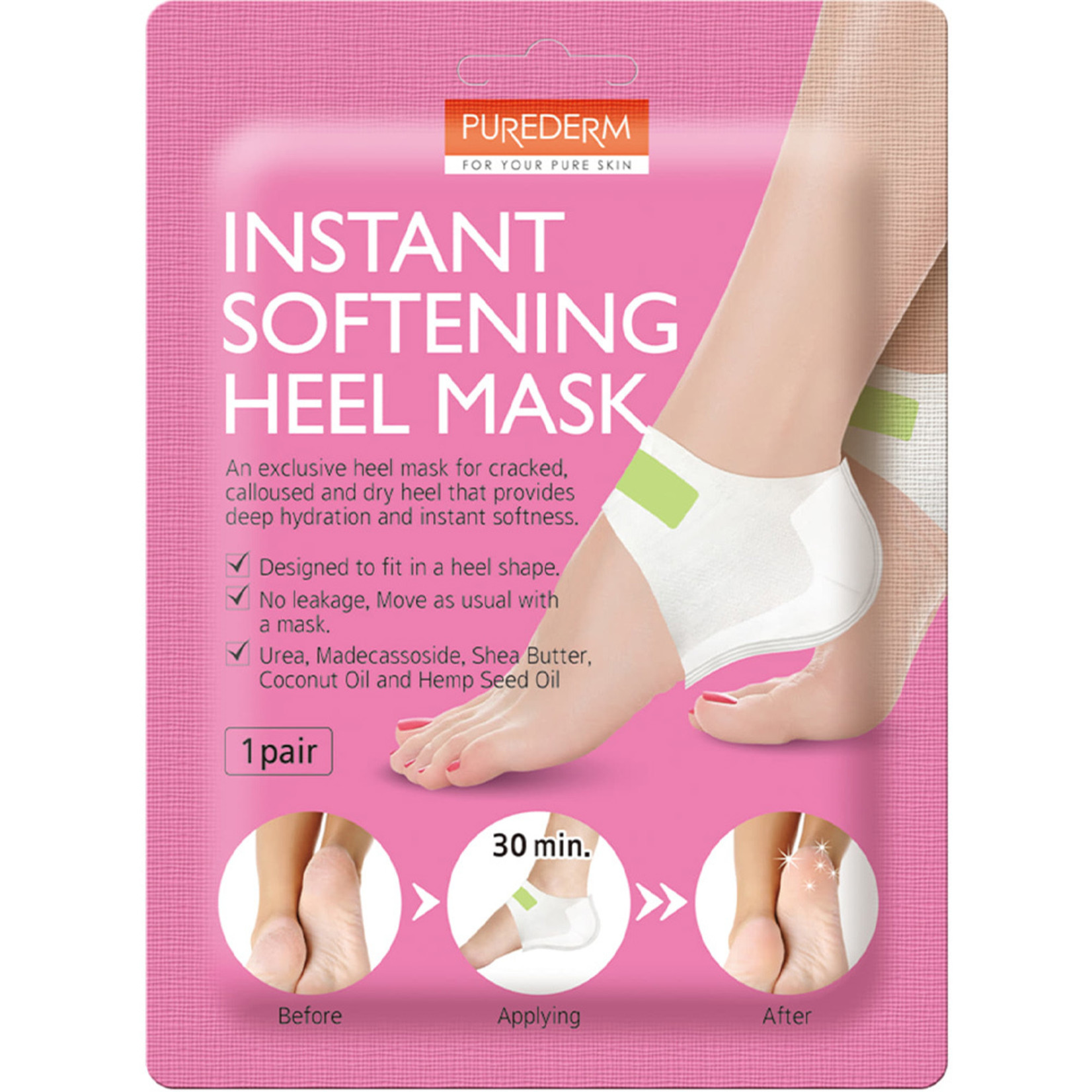 PUREDERM Instant Softening Heel Mask