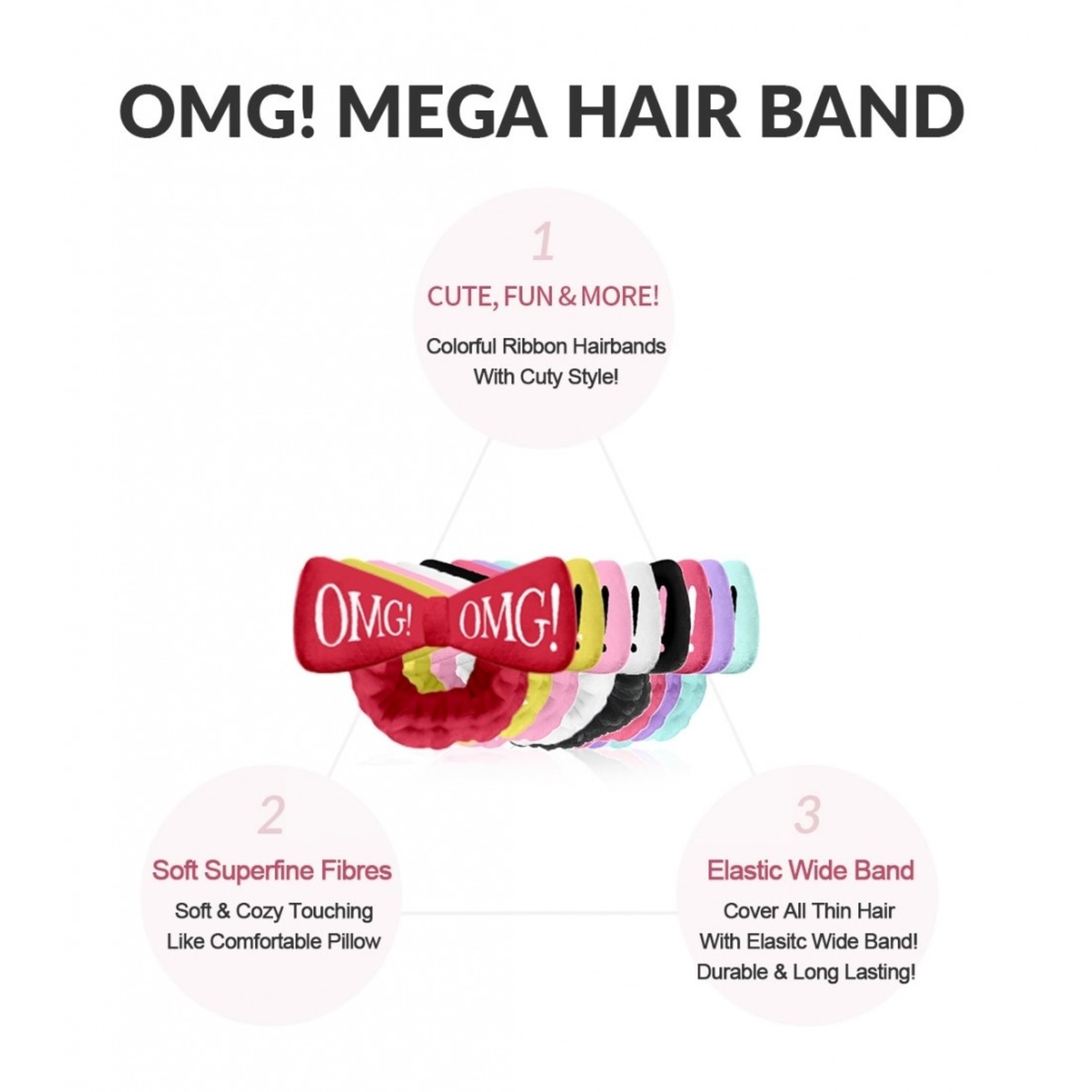double dare OMG! Hair Band (Light Pink)
