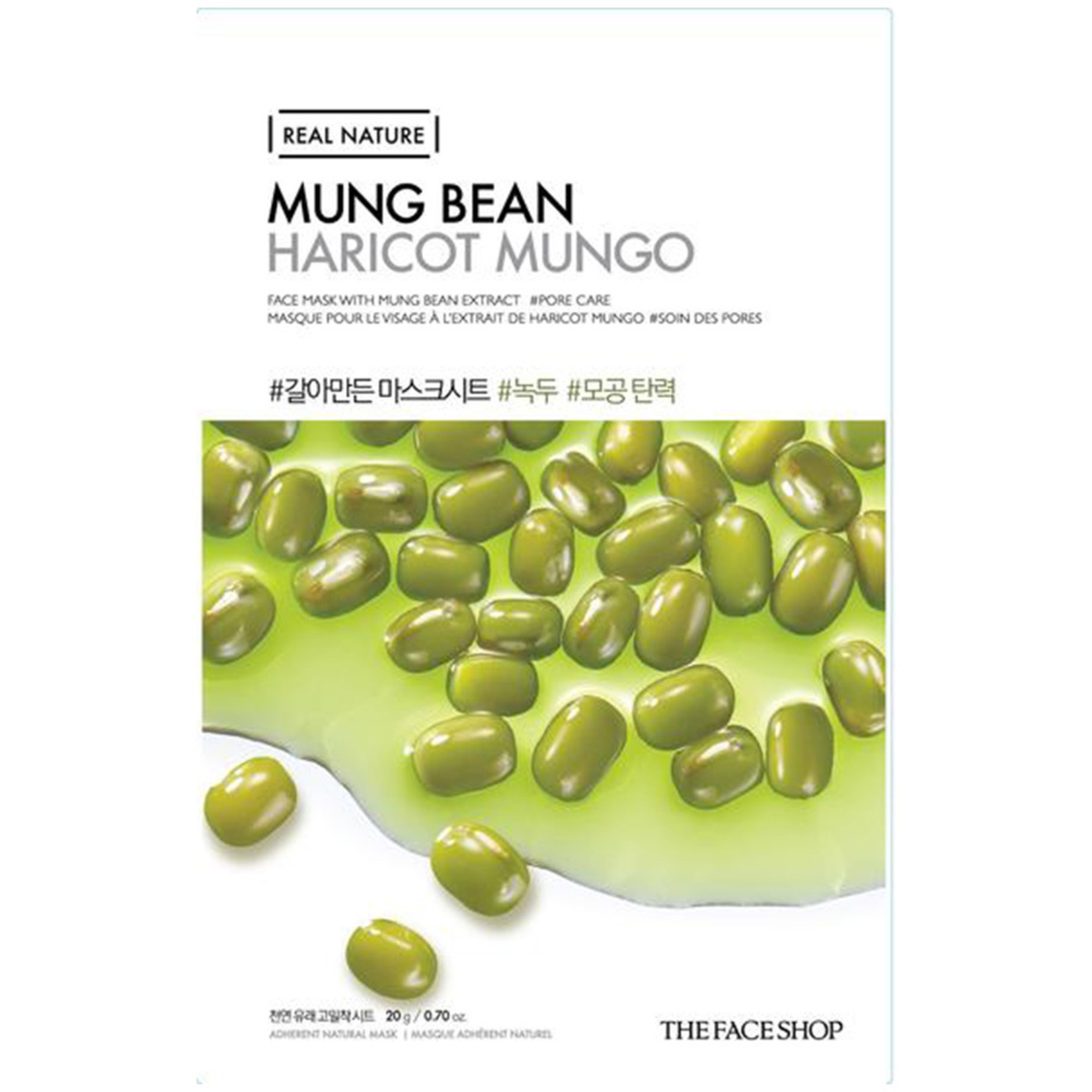 THE FACE SHOP Real Nature Sheet Mask Mung Bean