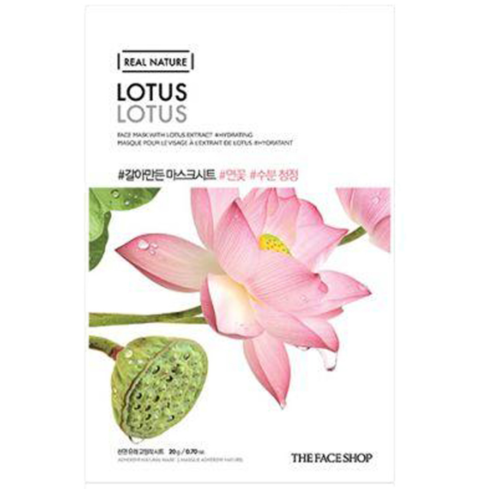 THE FACE SHOP Real Nature Tuchmaske Lotus