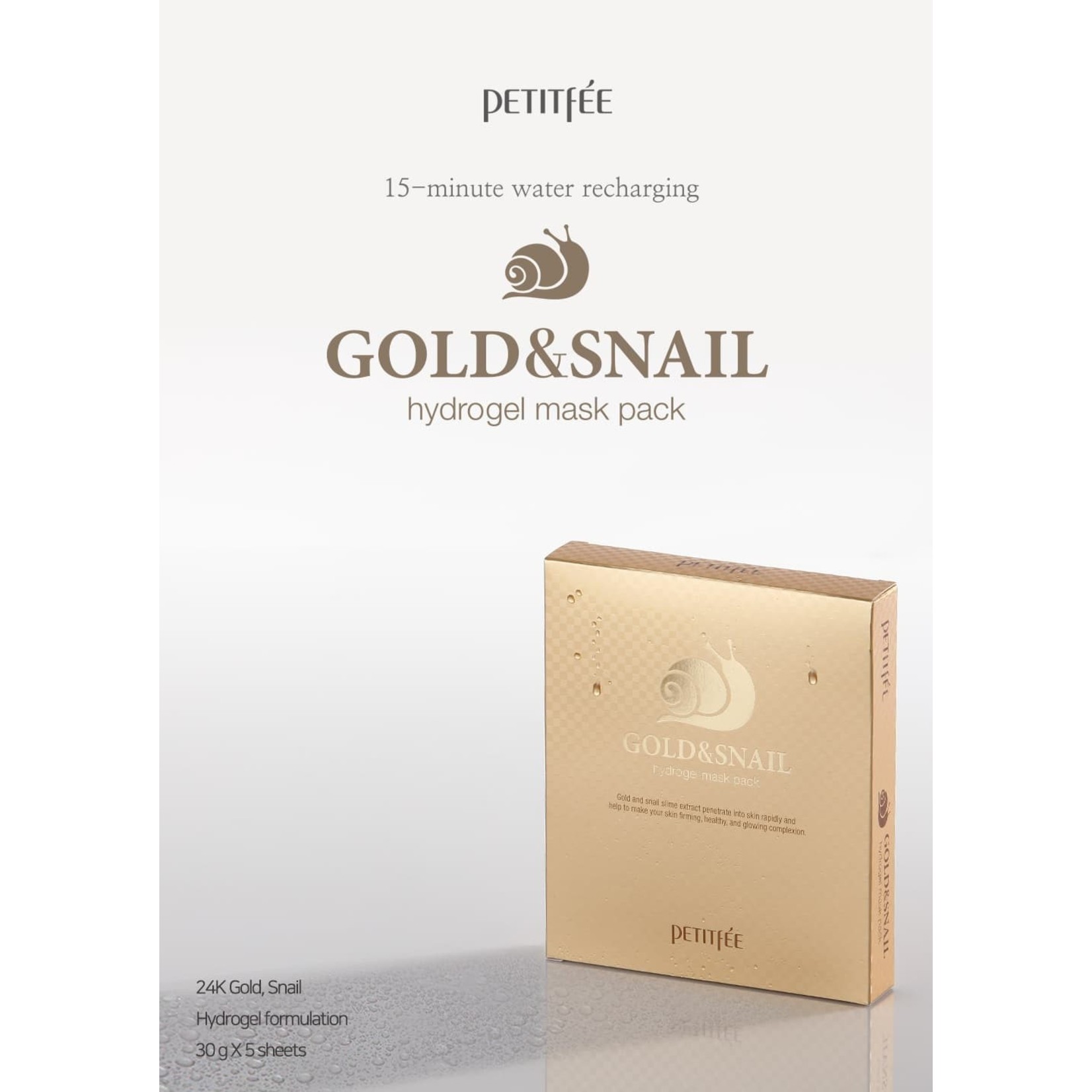 PETITFEE Gold & Snail Hydrogel Mask