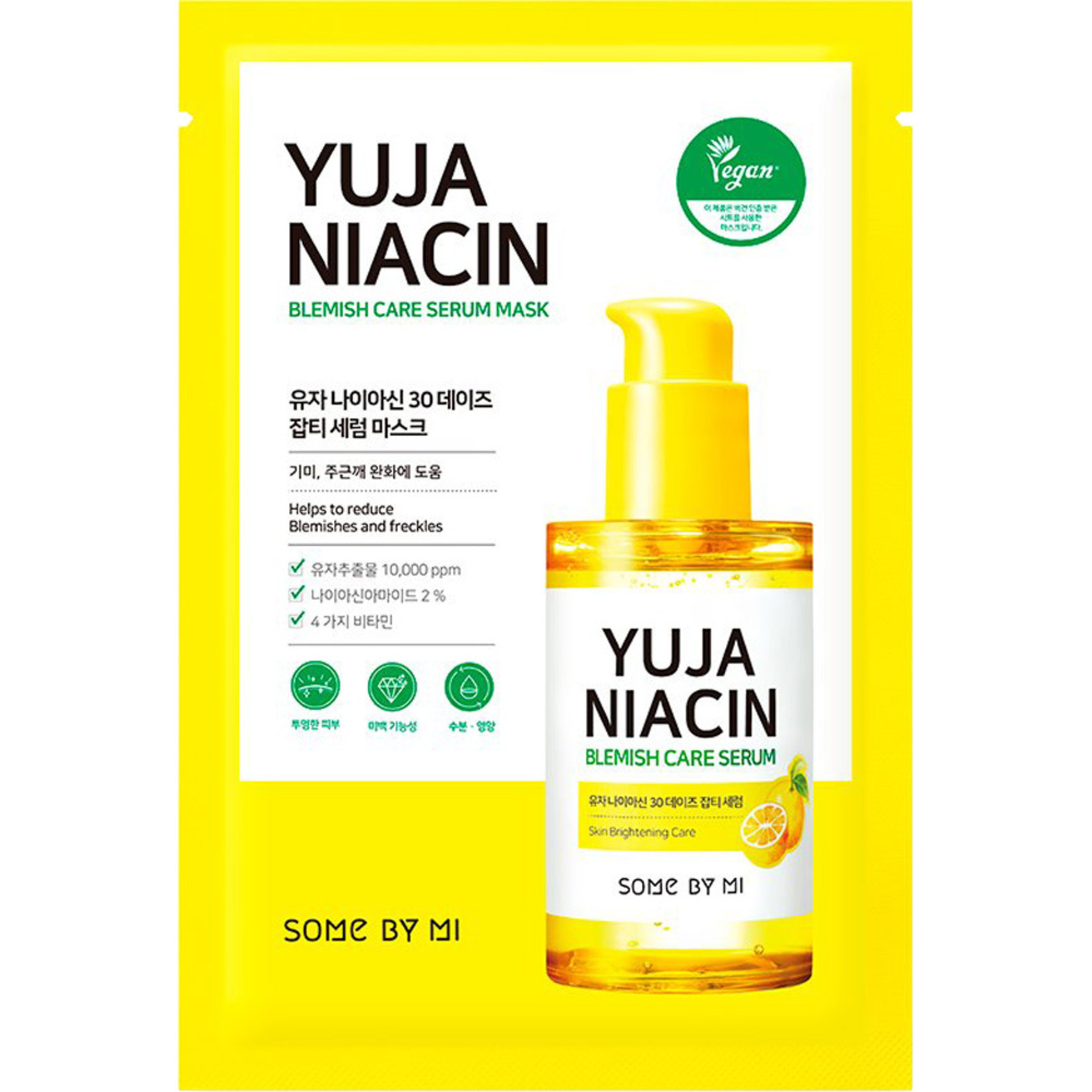 SOME BY MI Yuja Niacin Blemish Care Serum Sheet Mask