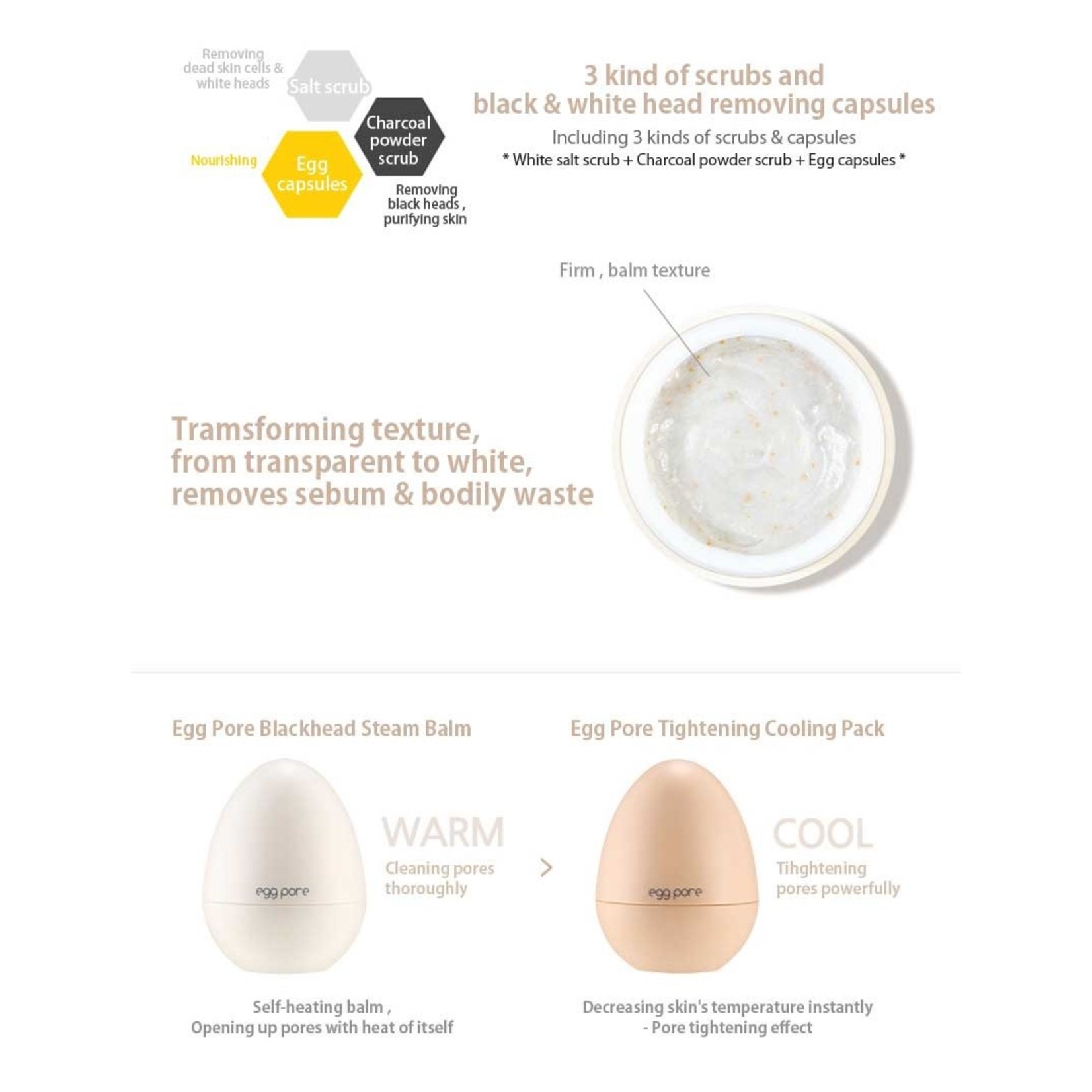 TONYMOLY Egg Pore Blackhead Steam Balm