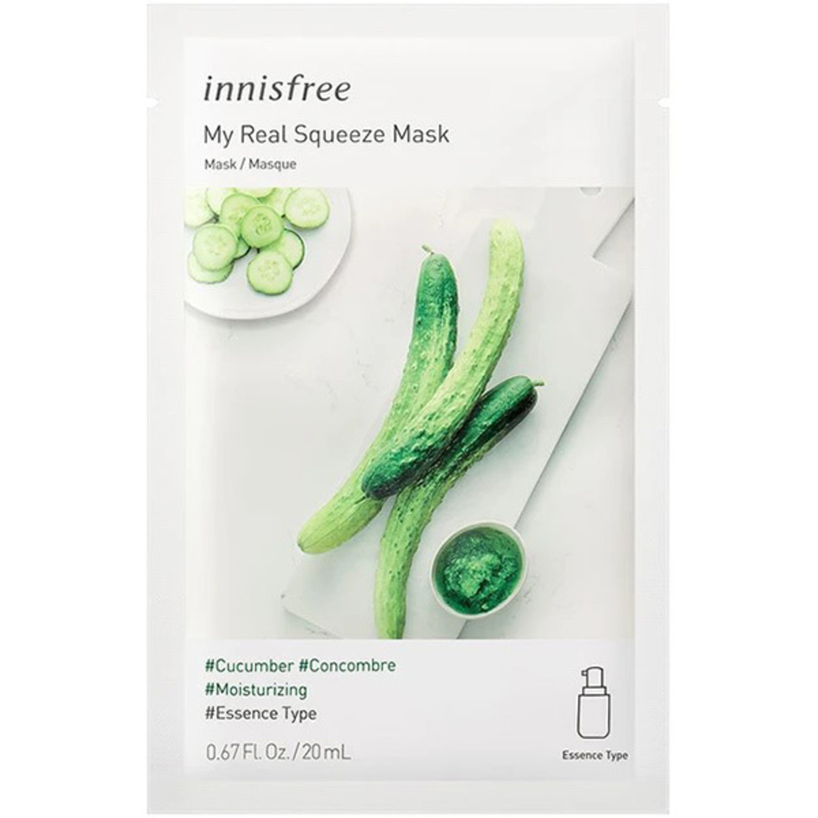 innisfree My Real Squeeze Mask [Cucumber]