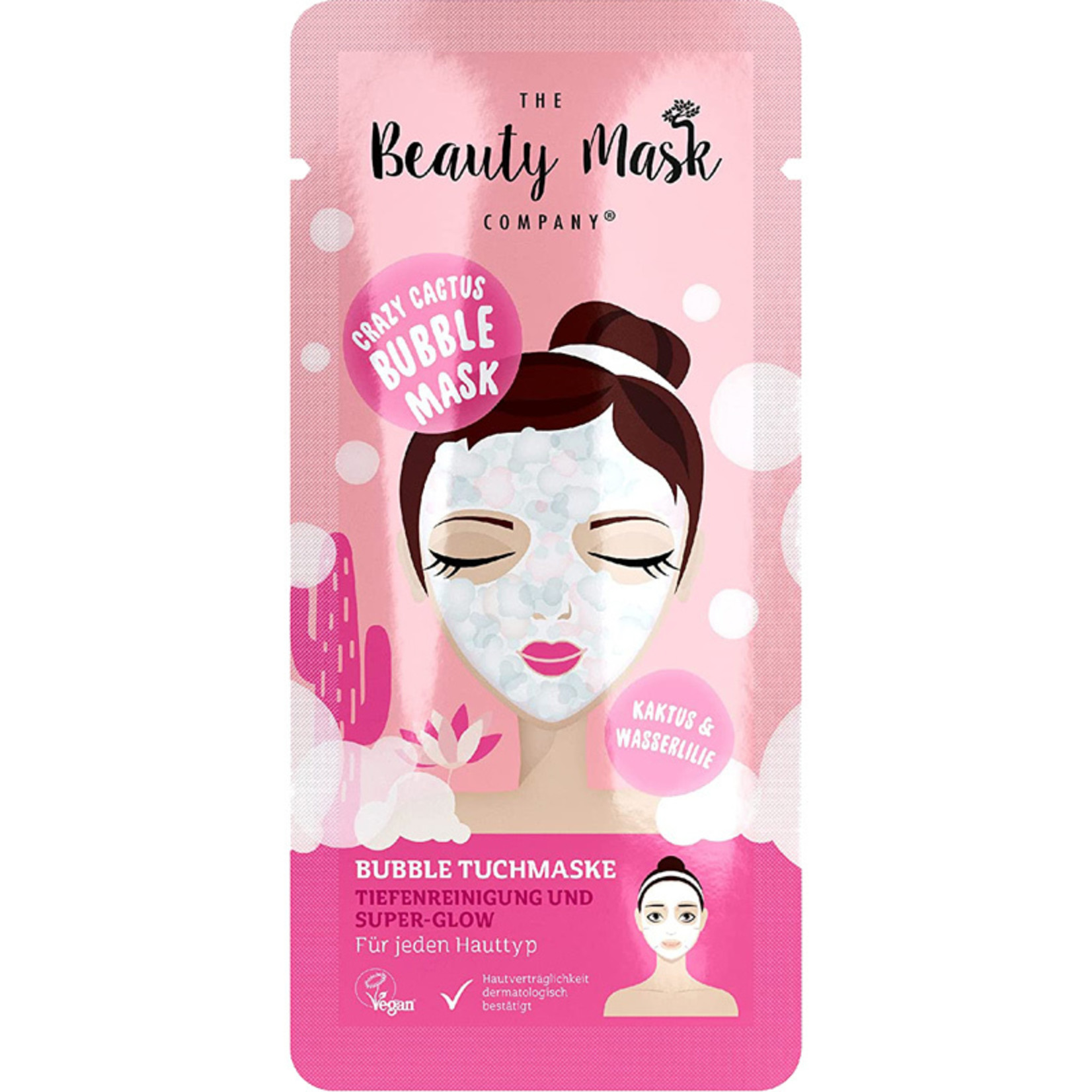 The Beauty Mask Company Bubble Sheet Mask #cactus & water lily