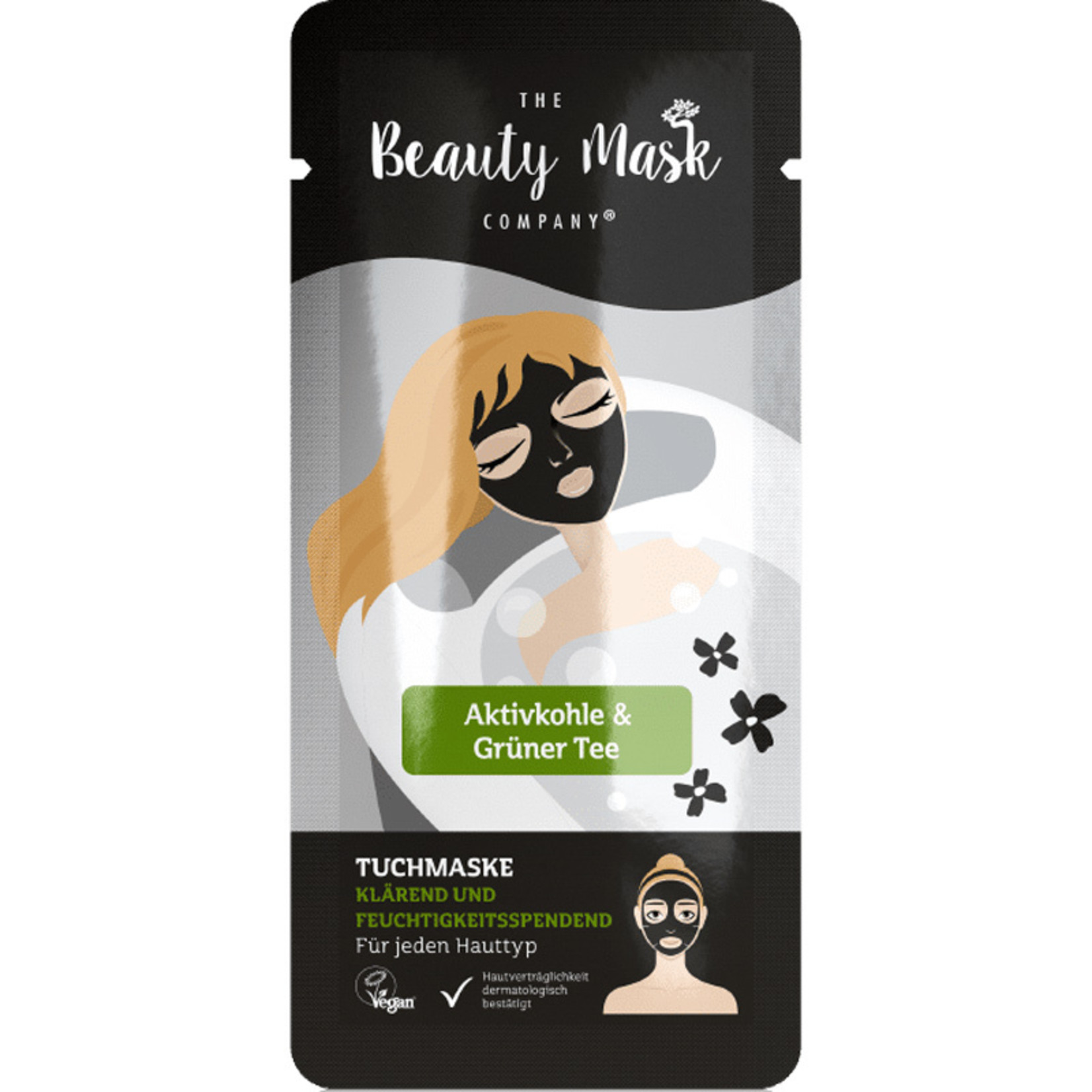 The Beauty Mask Company Sheet Mask #Charcoal & Green Tea