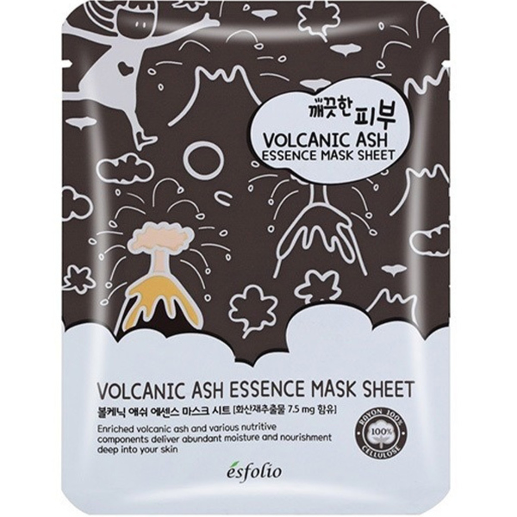 esfolio Pure Skin Volcanic Ash Essence Mask Sheet