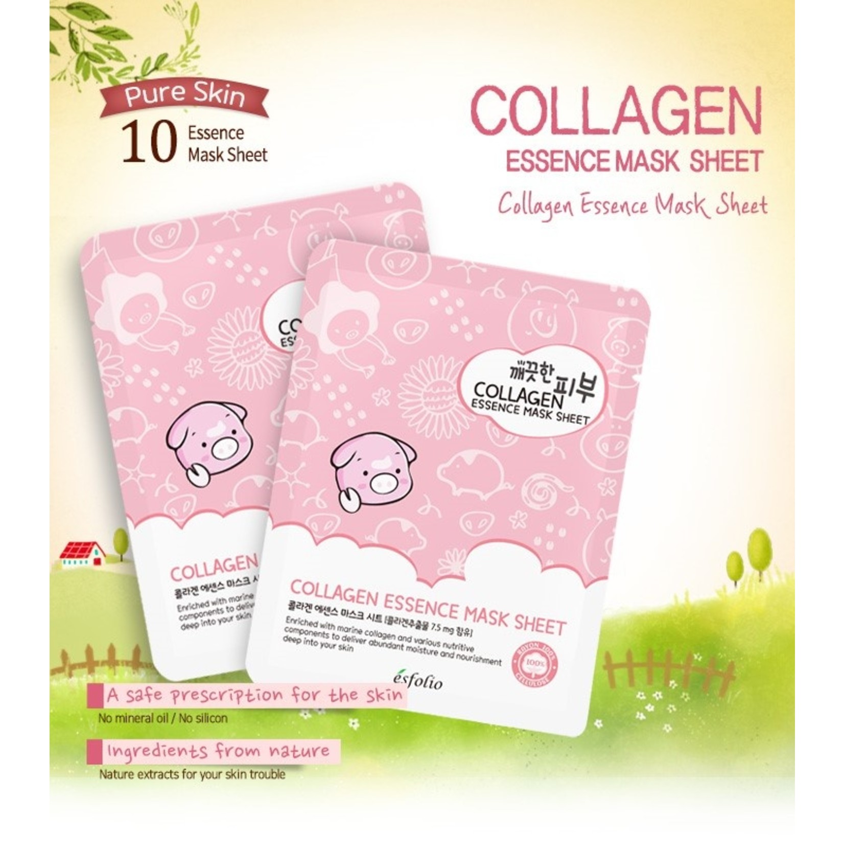 esfolio Pure Skin Collagen Essence Sheet Mask