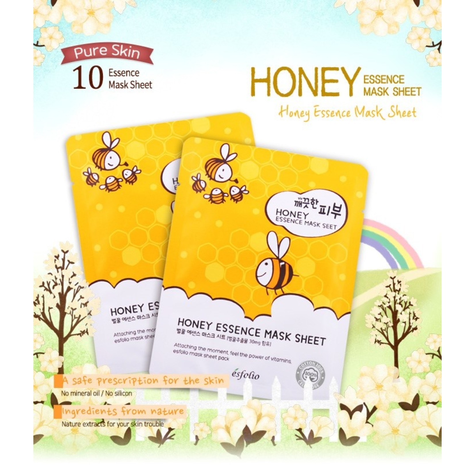 esfolio Pure Skin Honey Essence Sheet Mask