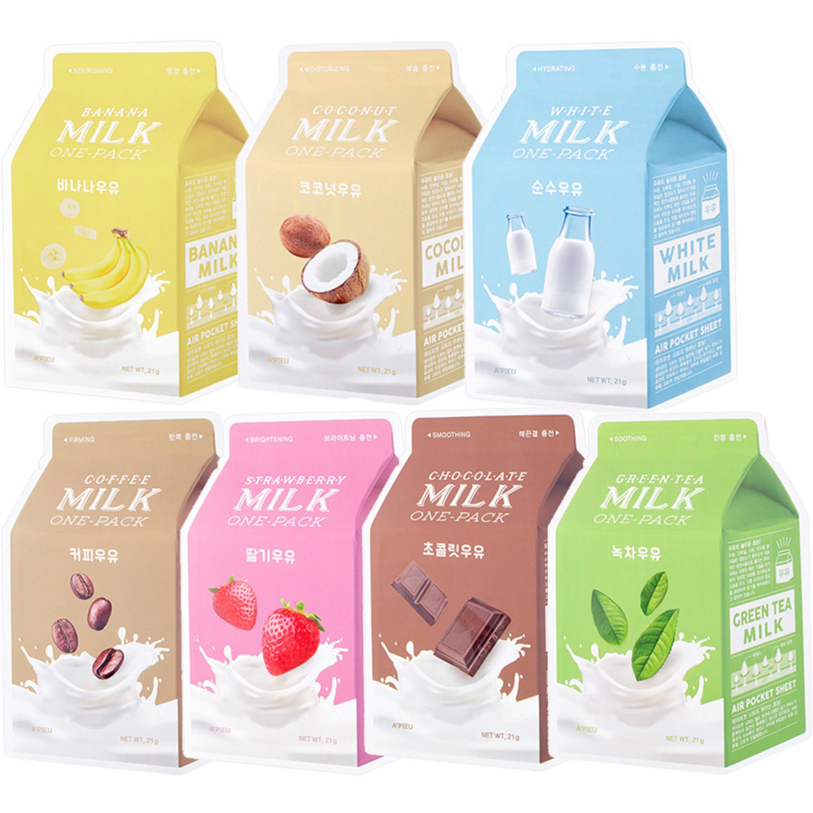 A'PIEU Milk One Pack Set (7 Stk)