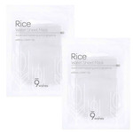 9wishes Rice Water Sheet Mask  (1+1 Stk)