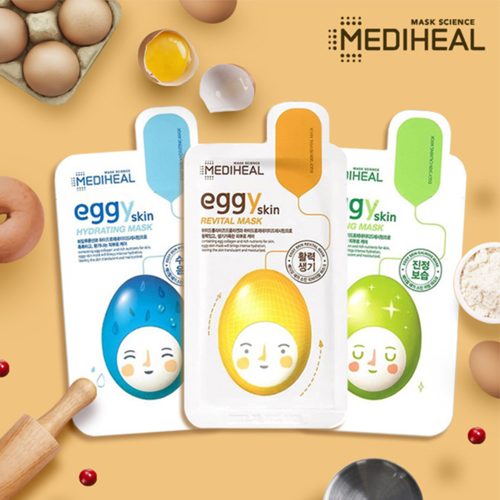 Mediheal eggYskin Mask Pack (3 pcs)