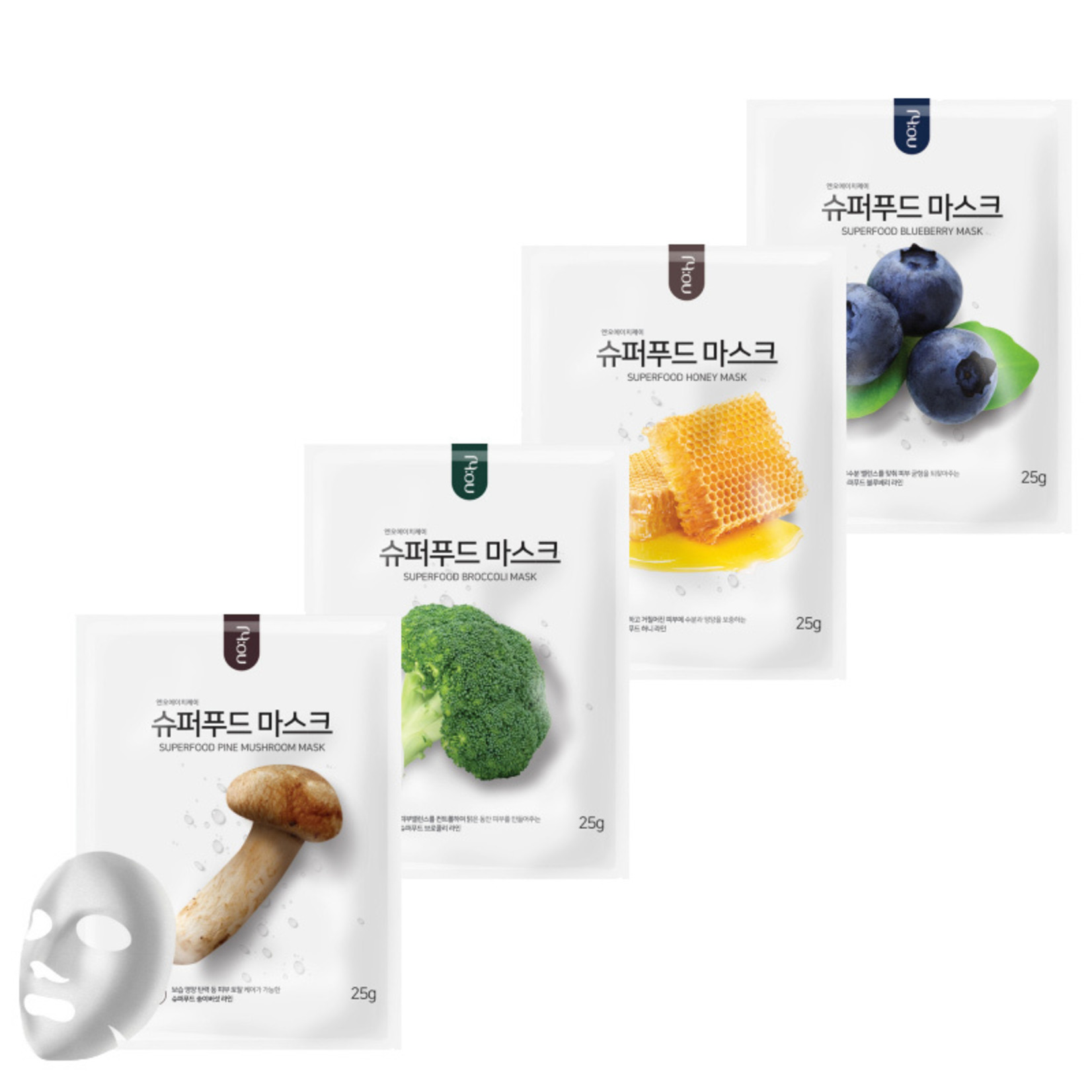 nohj Superfood Sheet Mask Mix Set (4 pcs)