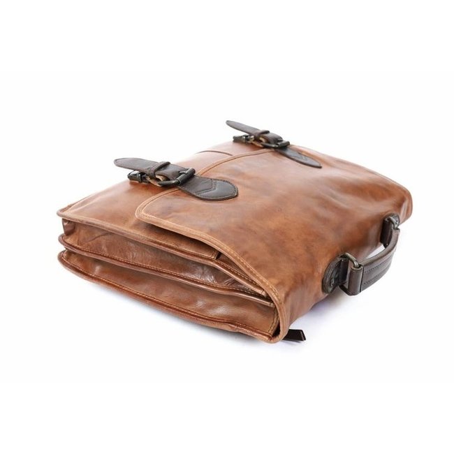 Bear Design  'Guus' Cognac/Bruin- CL32844, Cow Lavato Collectie