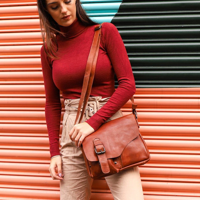 Bear Design 'Lauro' Cognac - CP0771, Callisto-Pelle Collectie