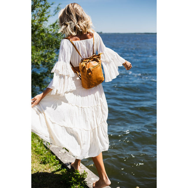 Bear Design 'Sandy'  Cognac - CL 40273, Cow Lavato Collectie