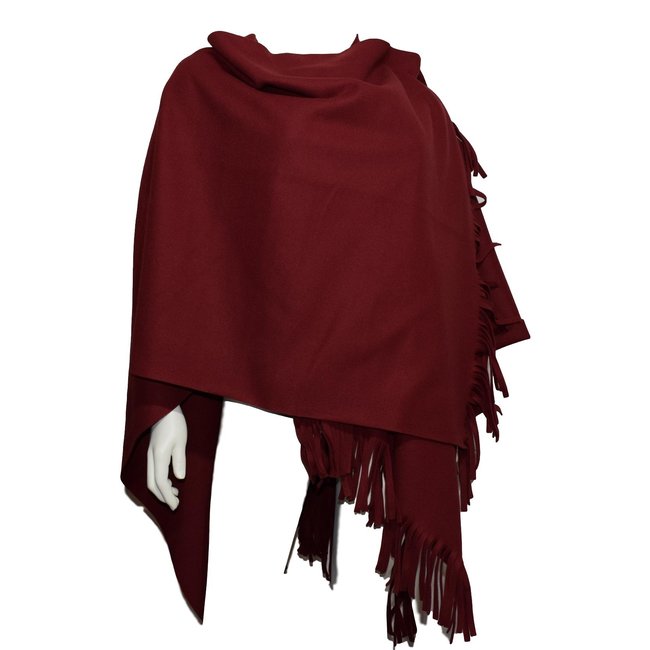 Poncho bordeaux