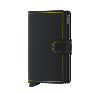 Secrid Miniwallet Matte Black & Ochre