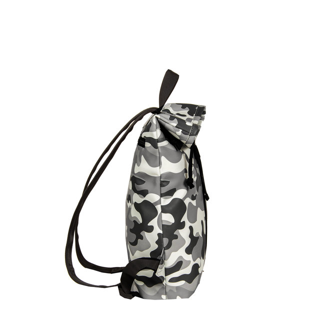New Rebels Mart Roll-Top Backpack (S) Camouflage black/white