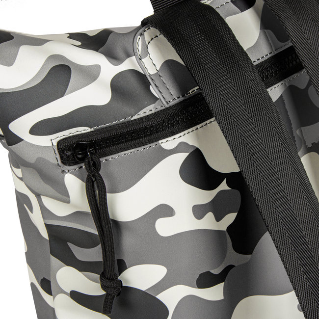 New Rebels Mart Roll-Top Backpack (S) Camouflage black/white