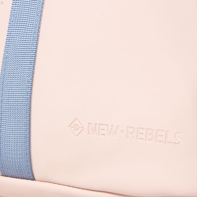 New Rebels Tim Roll-Top Backpack (S) Soft pink/soft blue