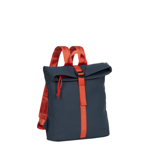 New Rebels Tim Roll-Top Backpack (S) Navy/red