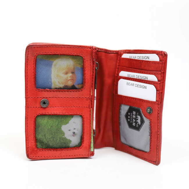 Bear Design Nina'  Rood- CL 16212 , Cow Lavato Collectie